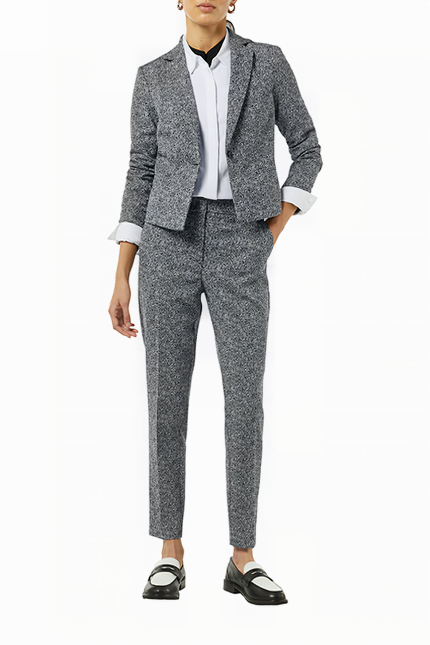 COMMA JACKETS BLAZER GREY/BLACK 2