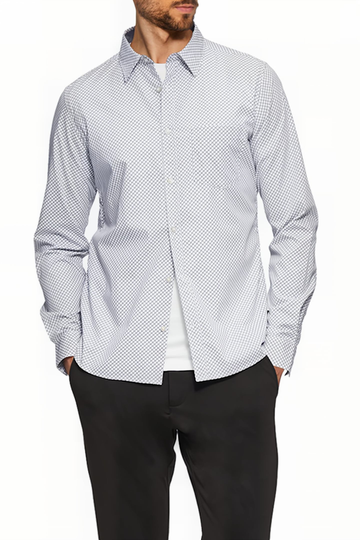 S.OLIVER SHIRTS GREY/BLACK 1