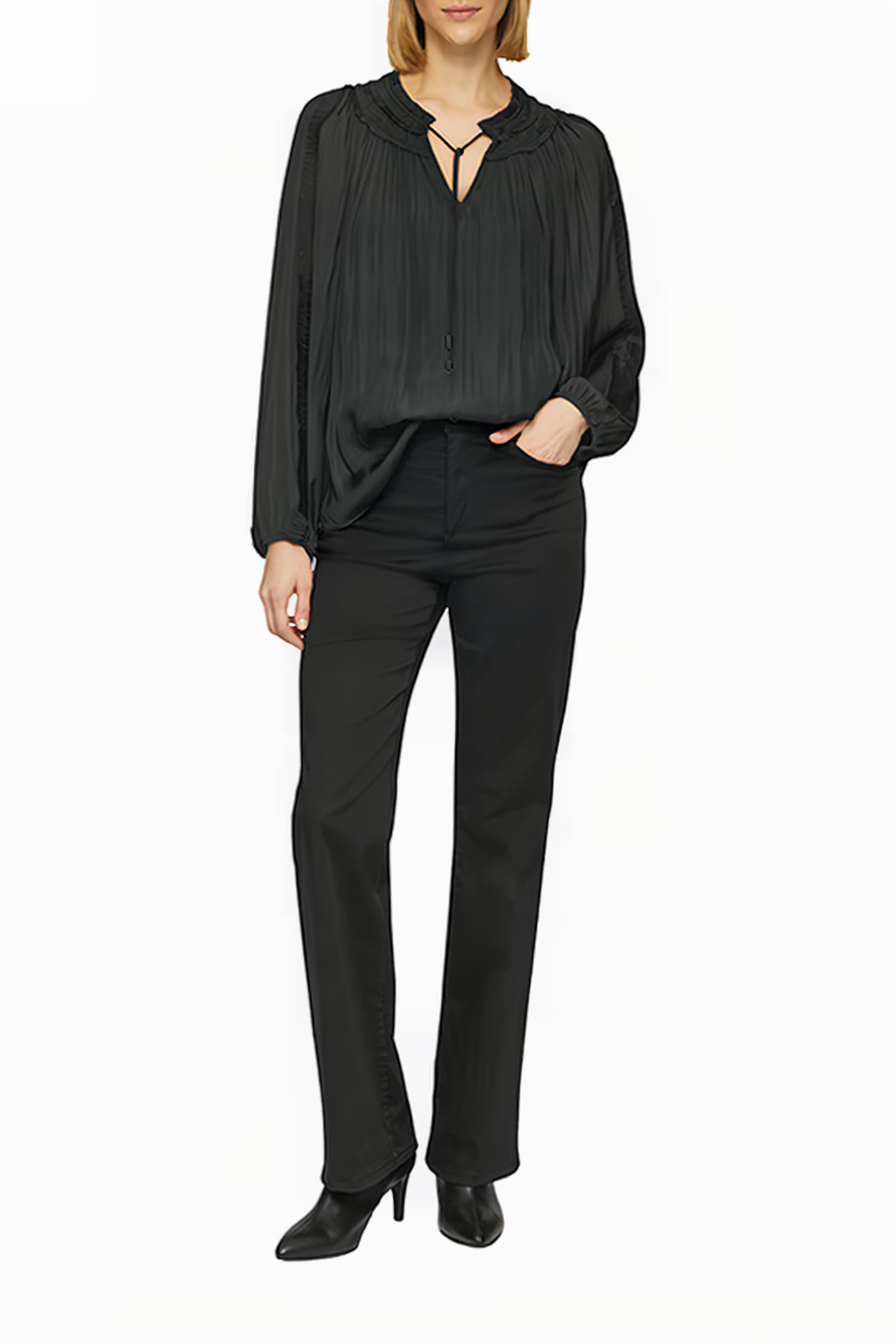 S.OLIVER BLOUSES BLACK 8