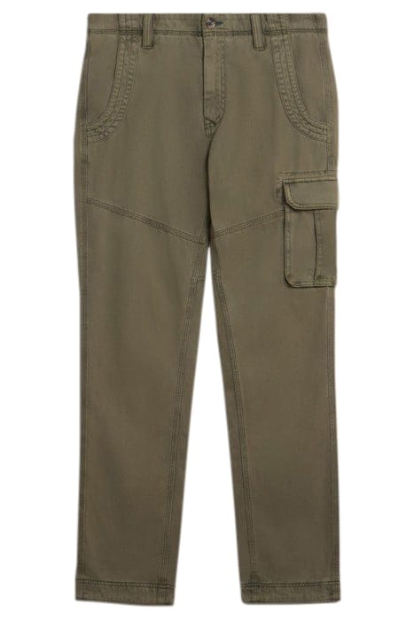 KEGWORTH ORGANIC CARGO TROUSER KHAKI GREEN 3