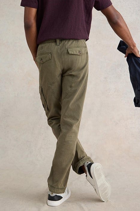 KEGWORTH ORGANIC CARGO TROUSER KHAKI GREEN 2
