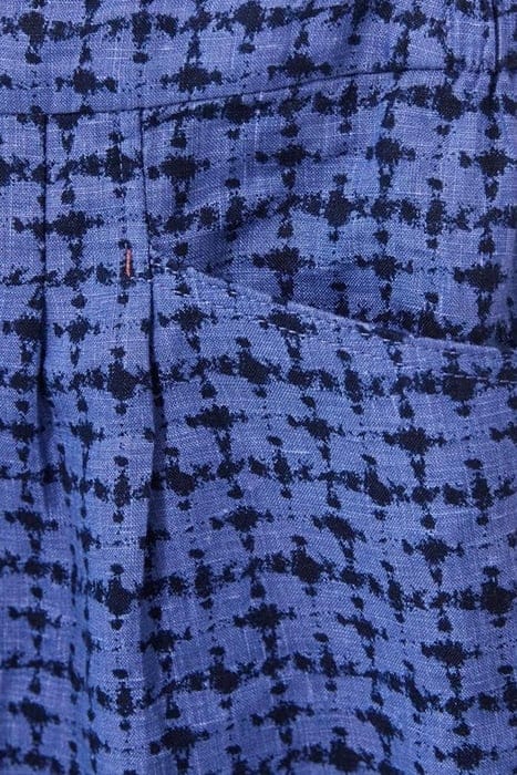 ROWENA LINEN SHORT BLUE MULTI 4