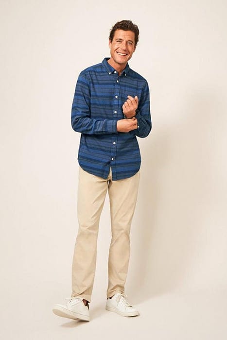 WILNE STRIPE SHIRT DARK NAVY 1