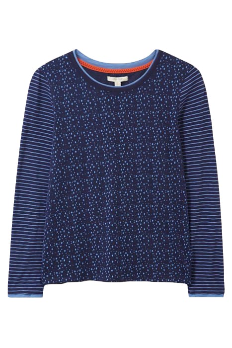 ANNABEL LS TEE NAVY PRINT 2