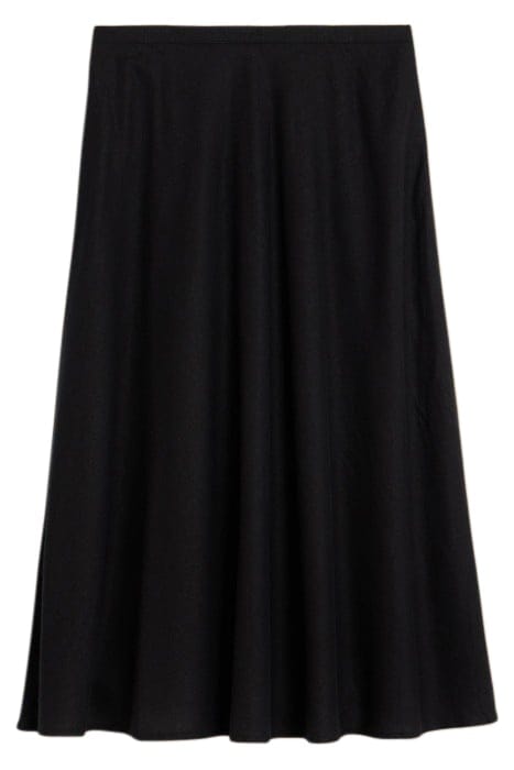 CLEMENCE LINEN BLEND SKIRT PURE BLACK 3