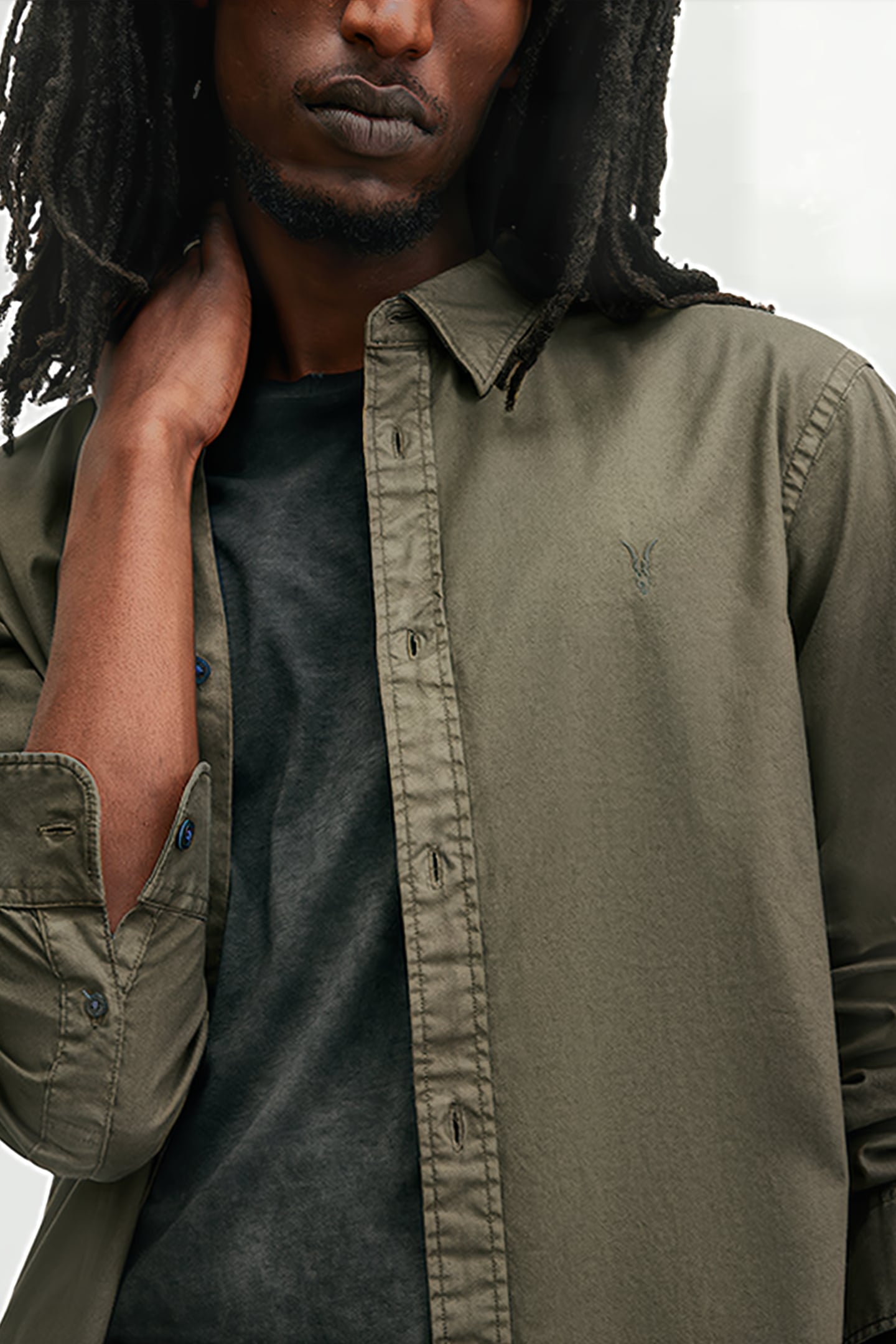HAWTHORNE LS SHIRT CAGE BROWN 5