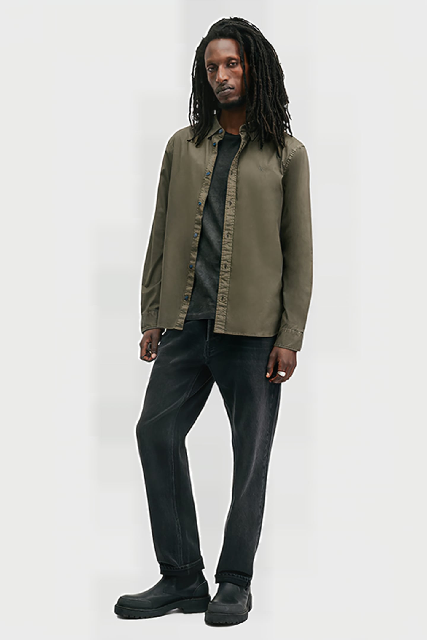 HAWTHORNE LS SHIRT CAGE BROWN 3