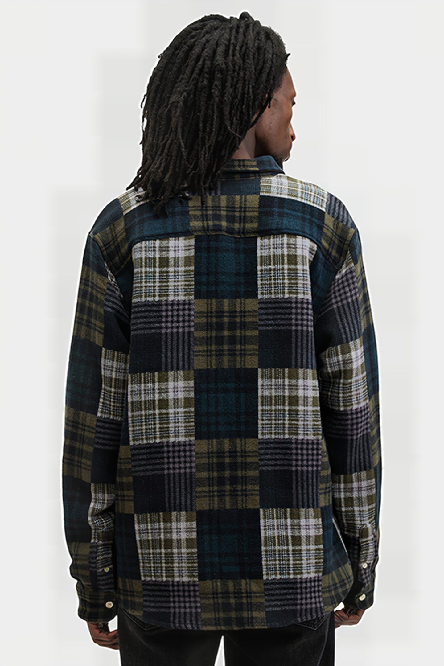 HOPTON LS SHIRT KHAKI GREEN 2