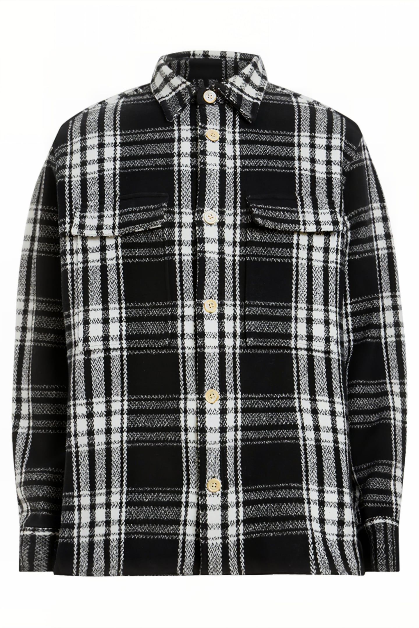 IMBER LS SHIRT BLACK/ECRU WHITE 4
