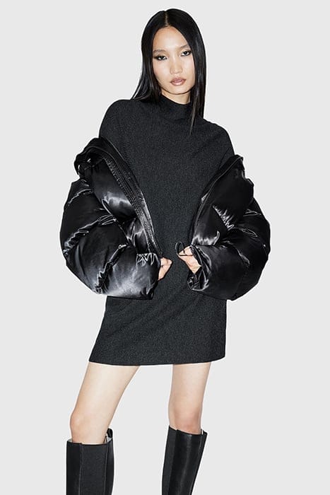 RIDLEY JUMPER DRESS CINDER BLACK MARL 6