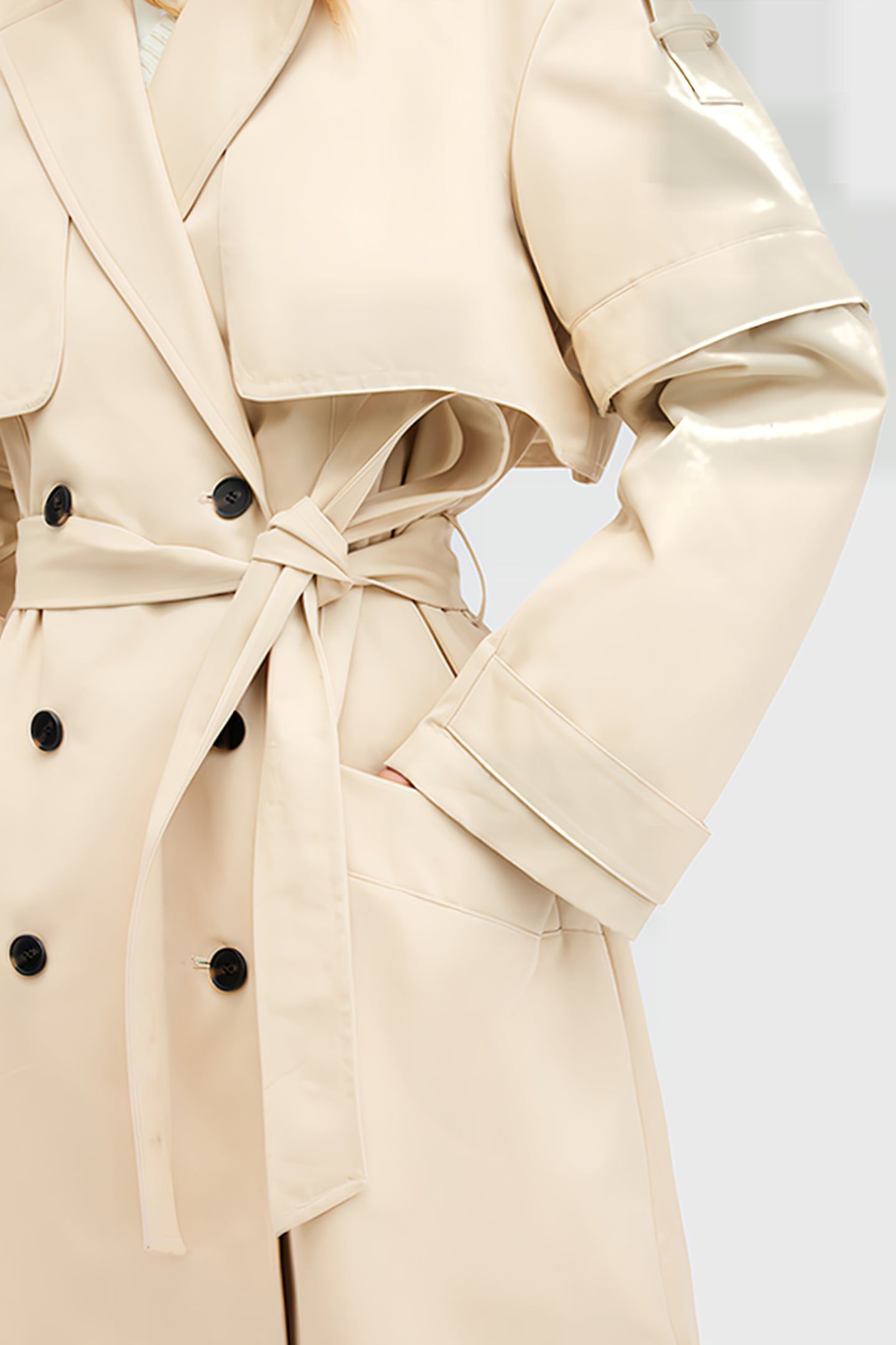 CLYDE TRENCH ECRU WHITE 10