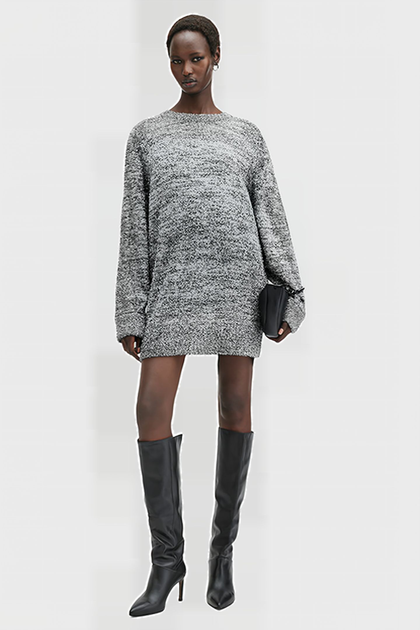 DAZZLE JUMPER DRESS GUNMETAL GREY 1