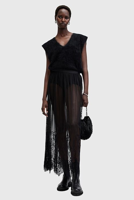ARIELLA LACE SKIRT BLACK 3