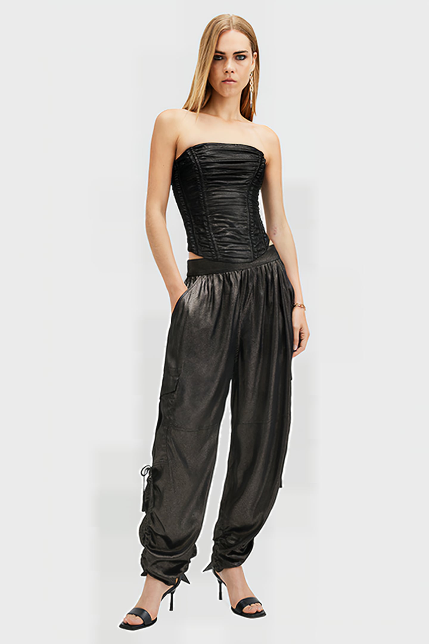 KAYE TROUSER METALLIC BLACK 2