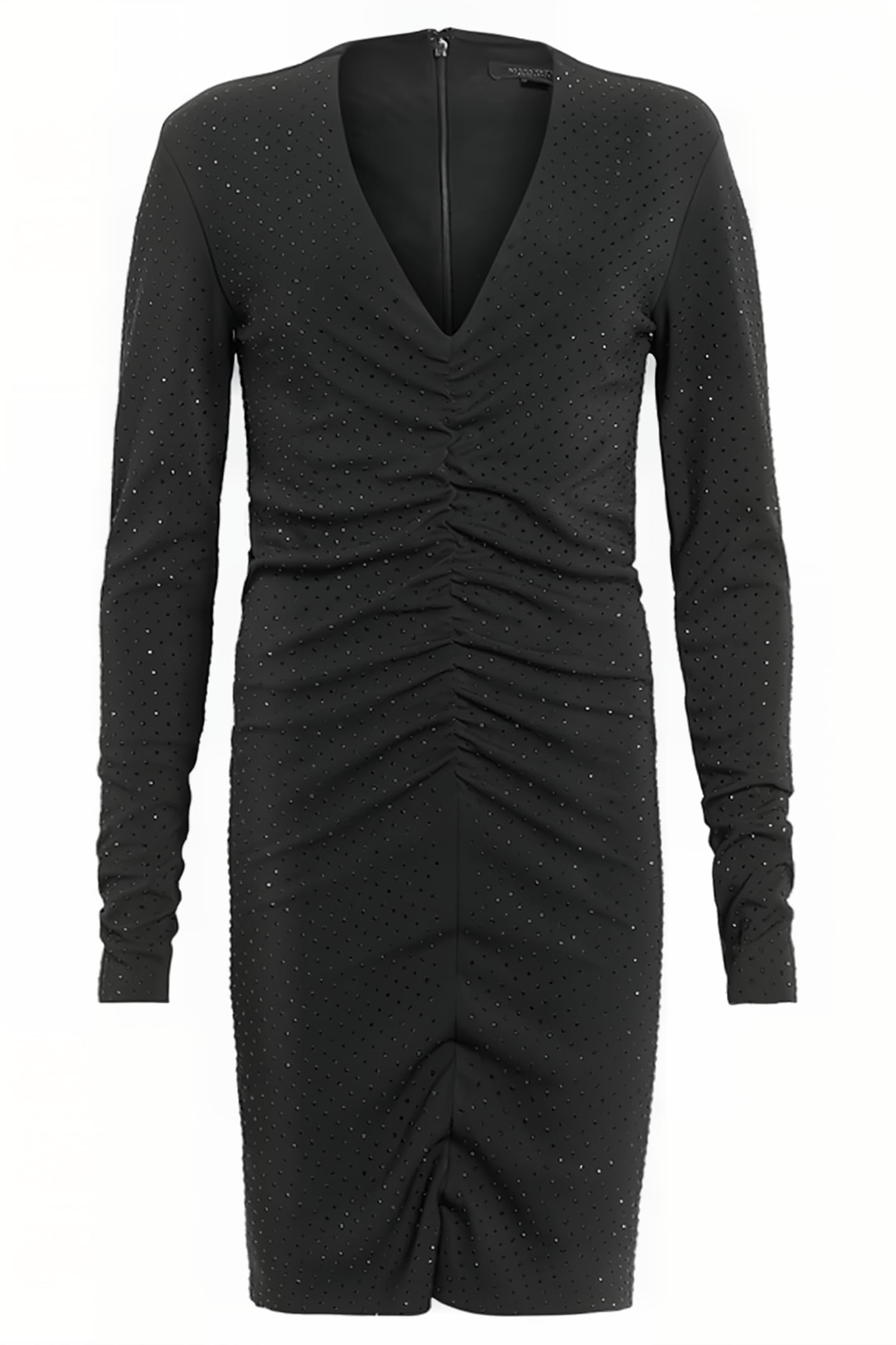 ALYA RUCHE DRESS BLACK 4