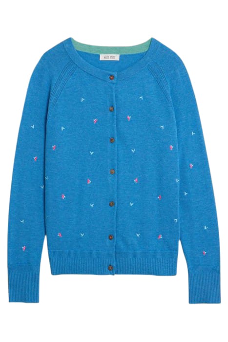 LULU EMBROIDERED CARDI BLUE MULTI 2