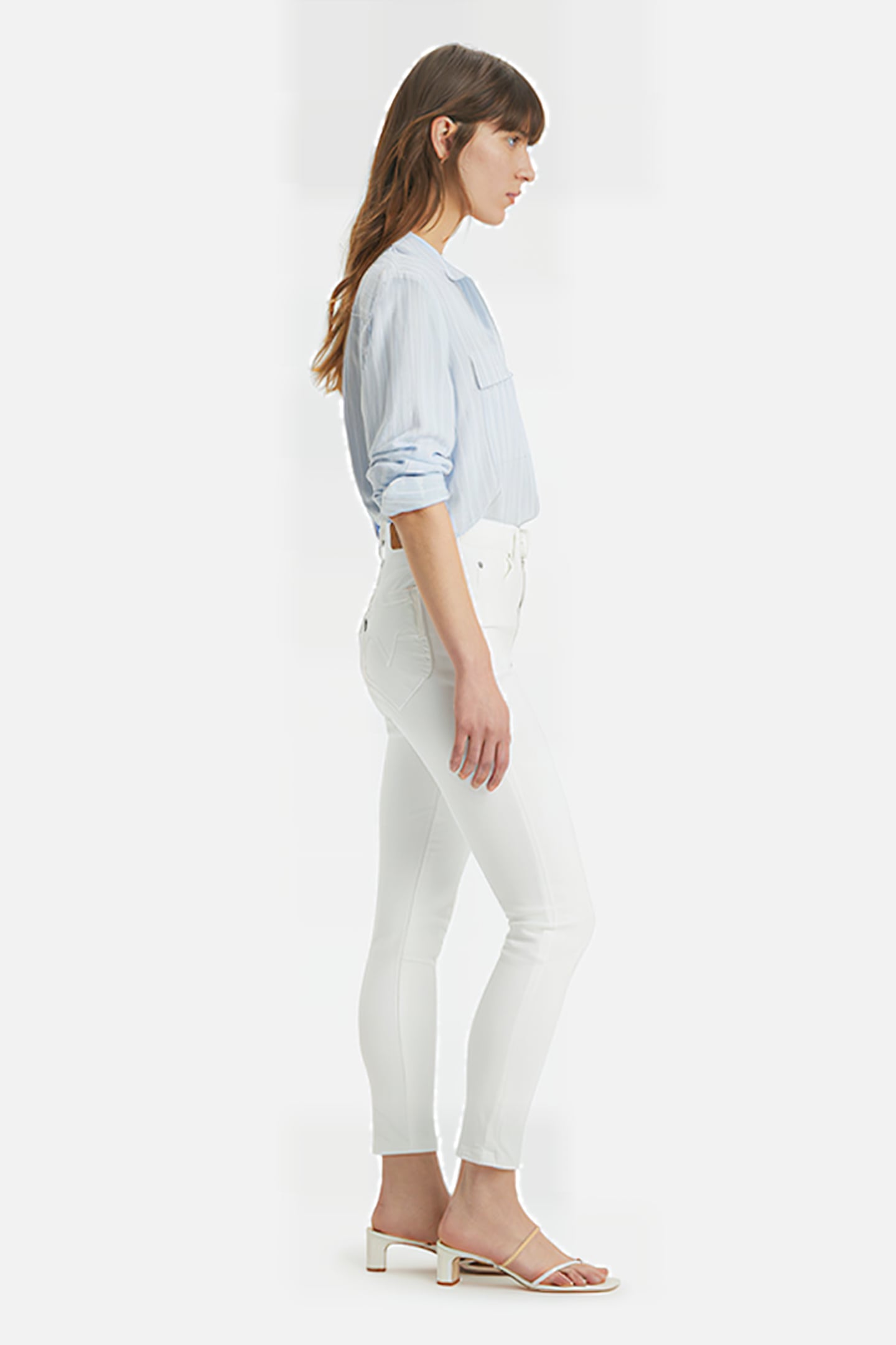 RETRO HIGH SKINNY WESTERN WHITE 4
