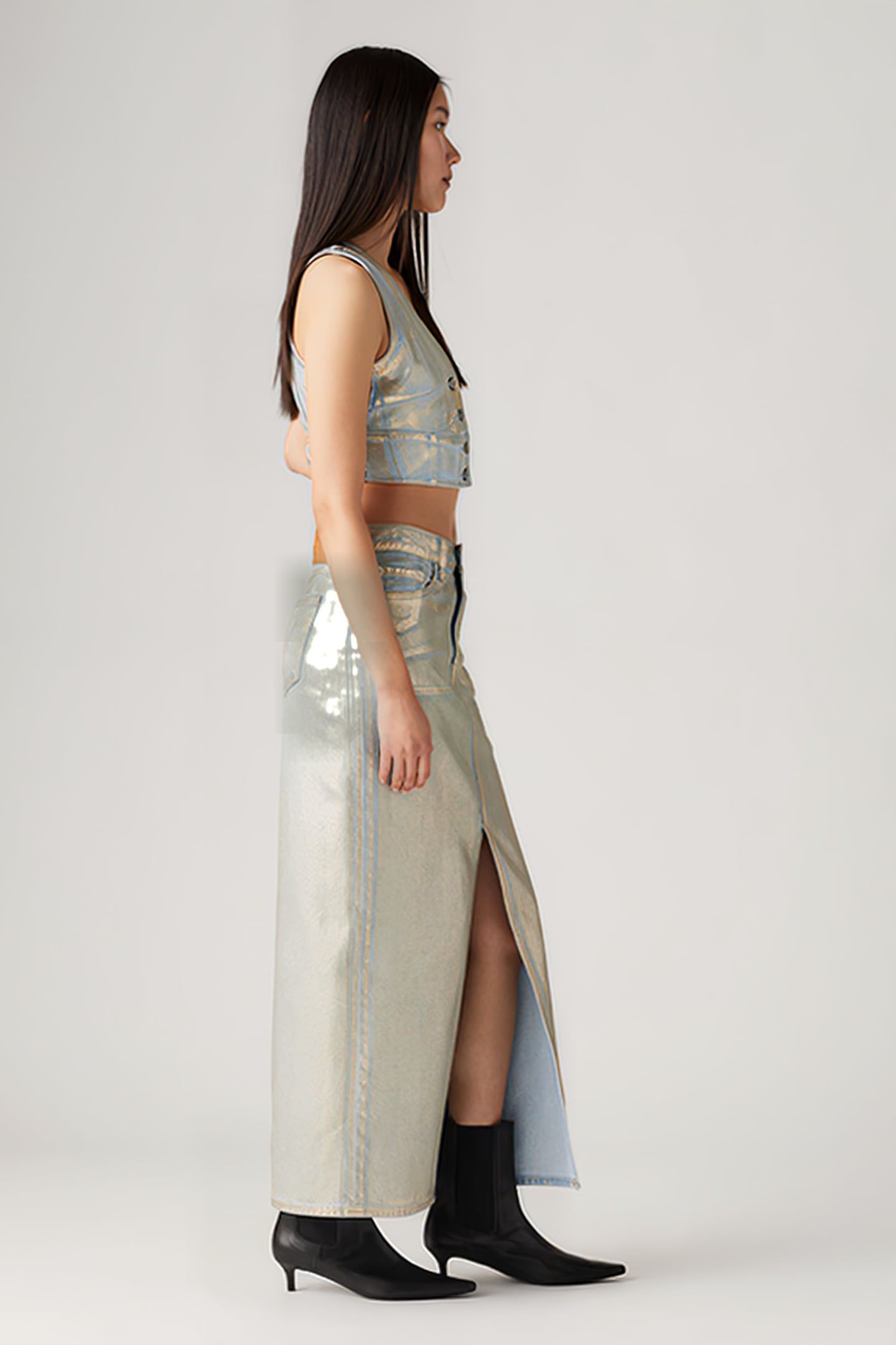 ANKLE COLUMN SKIRT OPTICAL ILLUSION SKIR 6