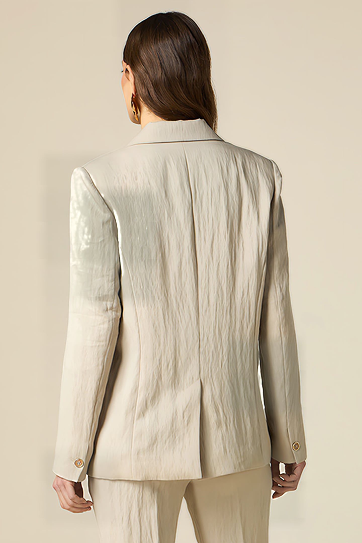 TENCEL-BLEND BLAZER NATURAL 2