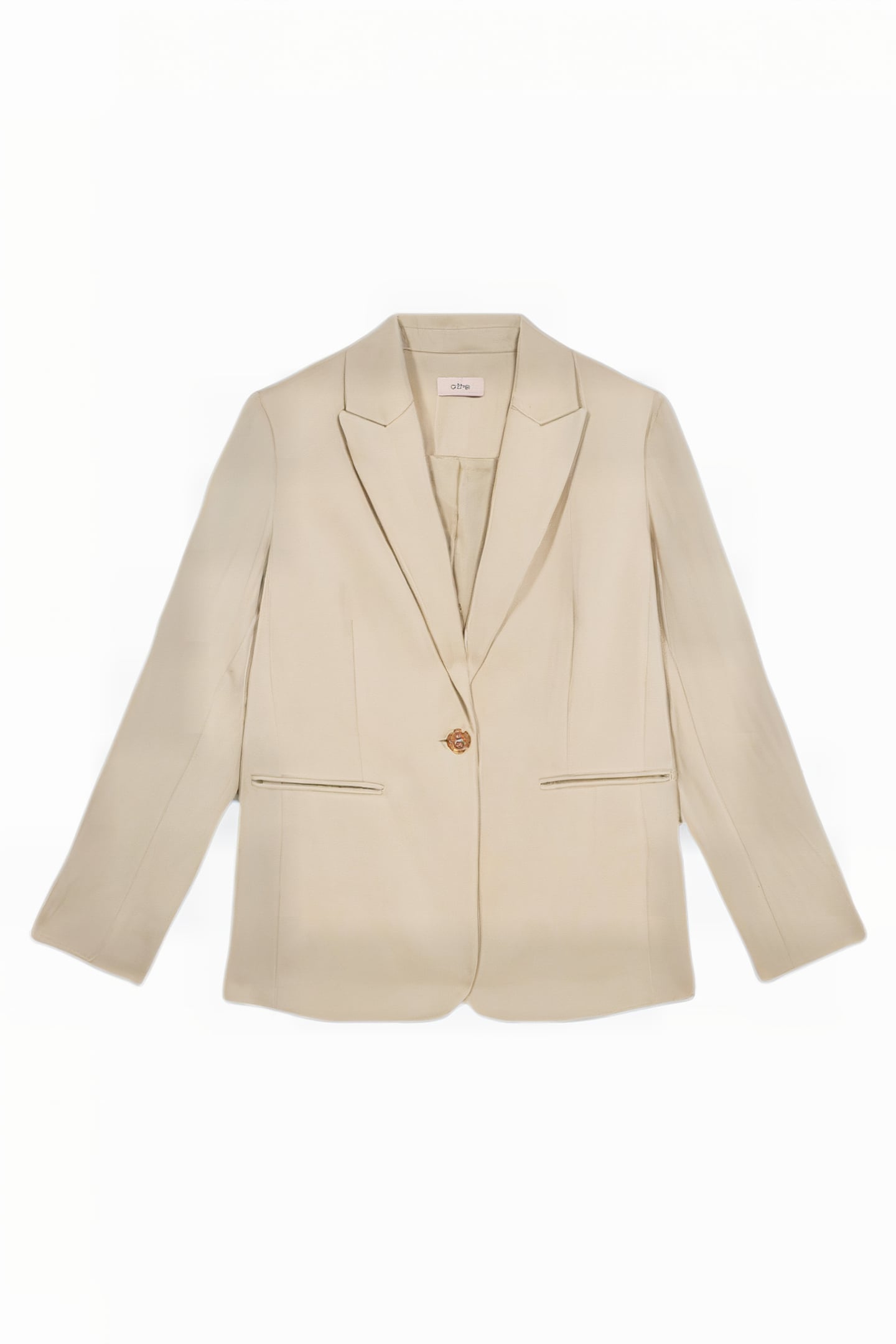 TENCEL-BLEND BLAZER NATURAL 4