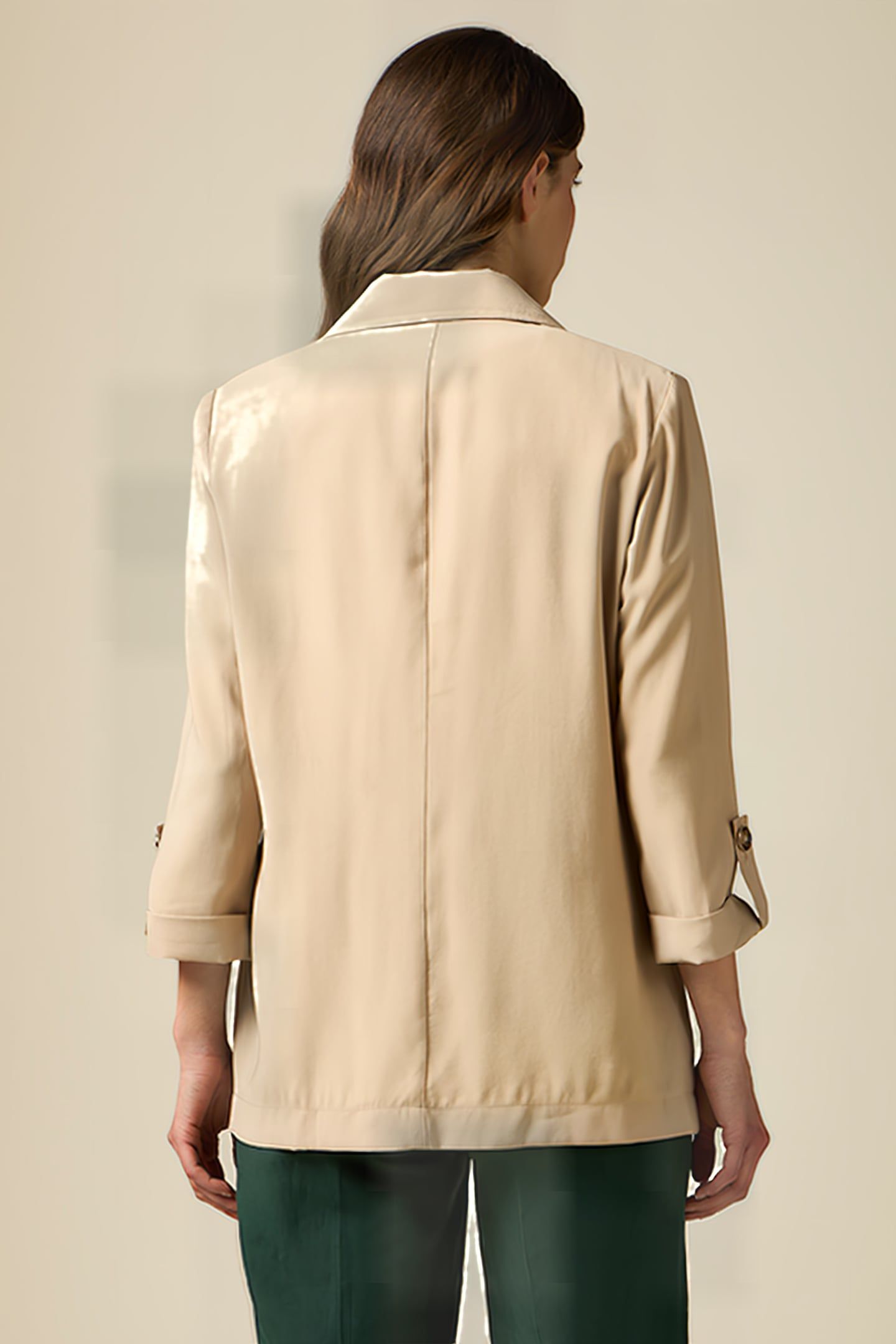VISCOSE TWILL BLAZER NATURAL 2