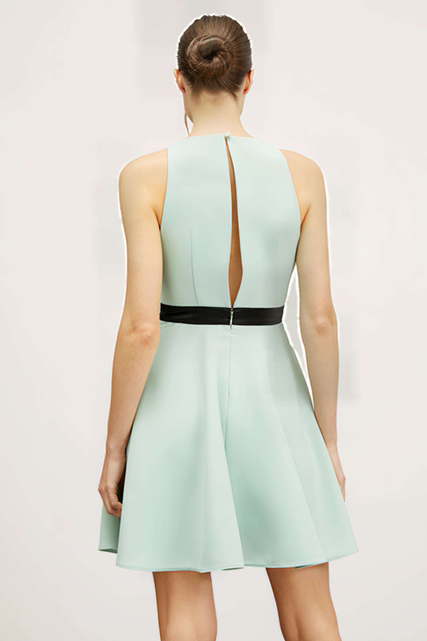 MINI DRESS WITH A BOW AT THE WAIST MULTICOLOR 2