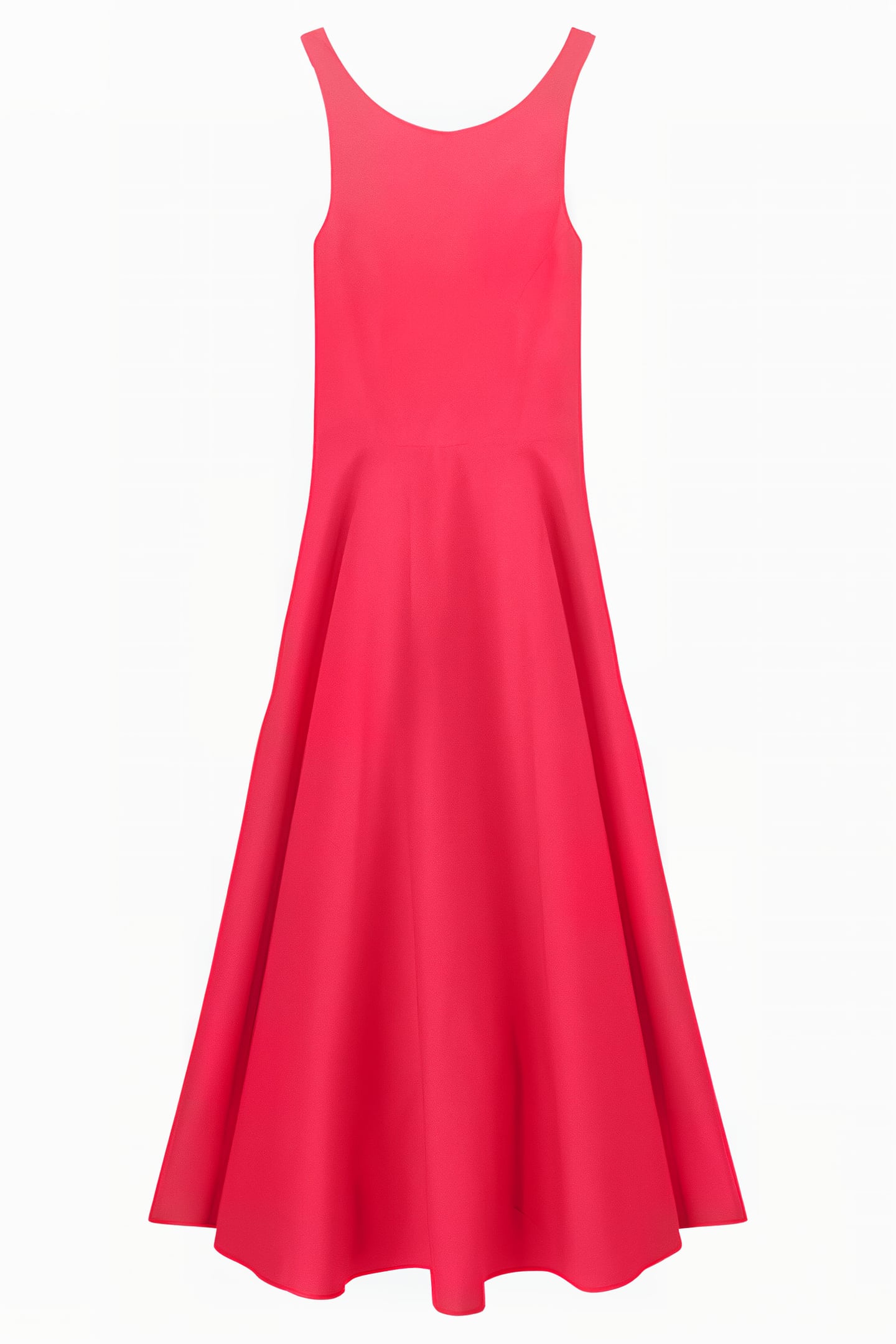 LONG DRESS WITH BACK CROSSOVER RED 3
