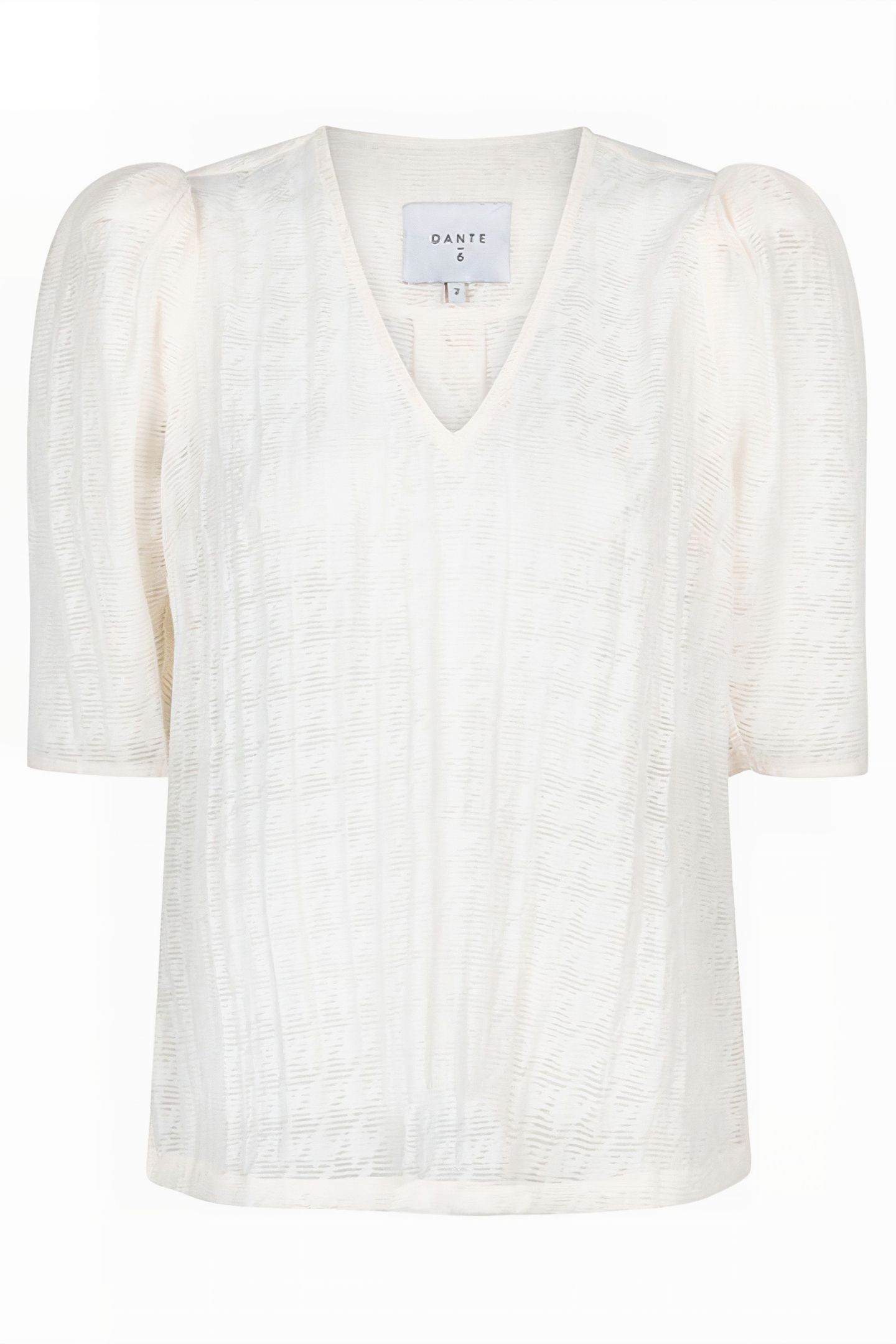 POMONA DETAILED V-NECK TOP BUTTER CREAM 10
