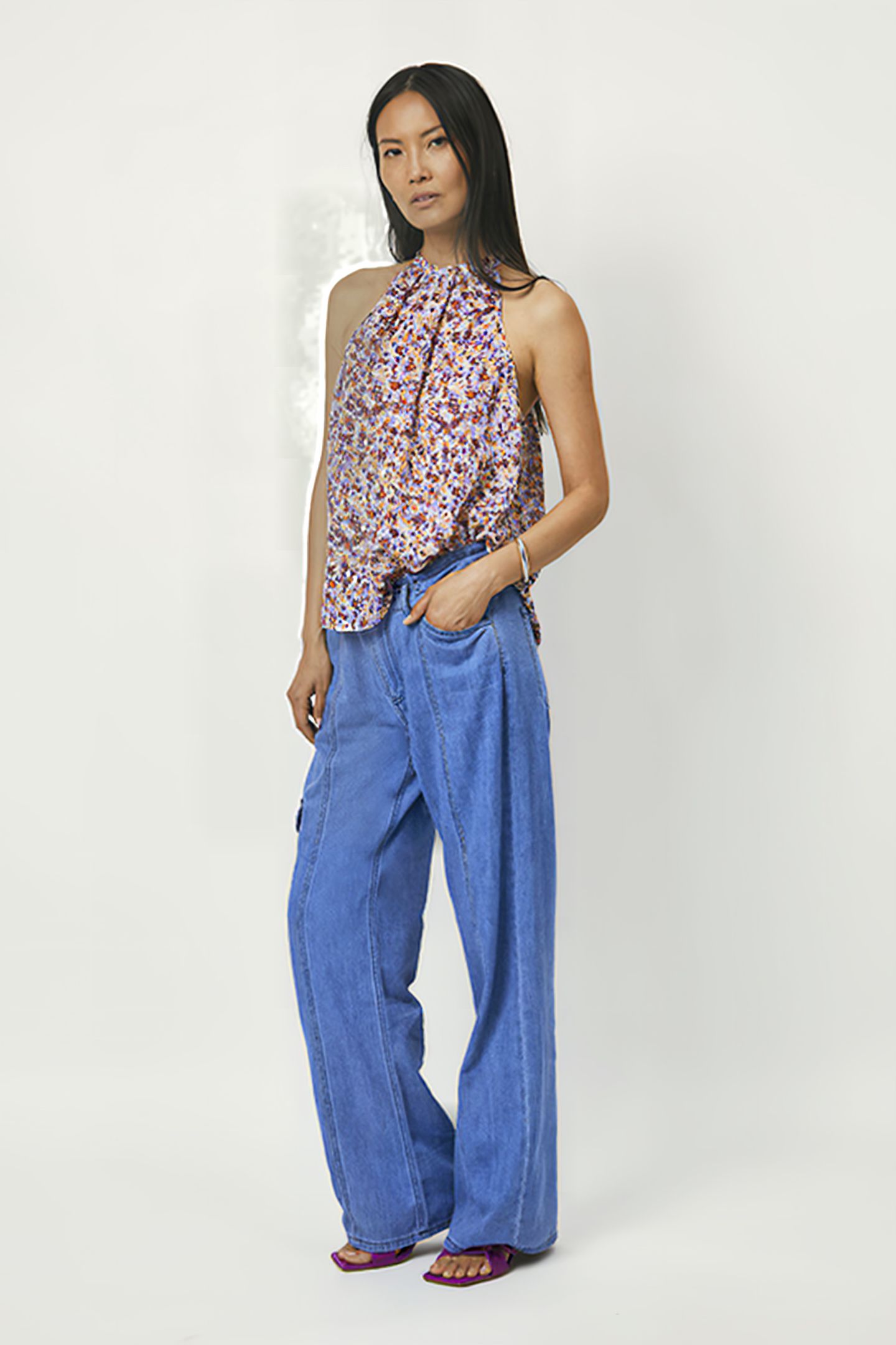 ROWE PRINTED SLEEVELESS TOP MULTICOLOUR 11