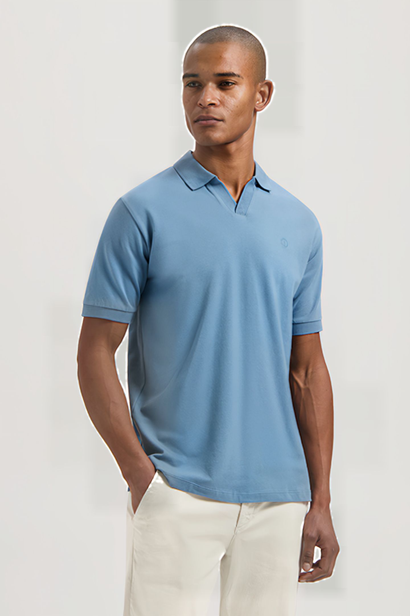 DS_BOWIE V-NECK POLO PROVINCIAL BLUE 1