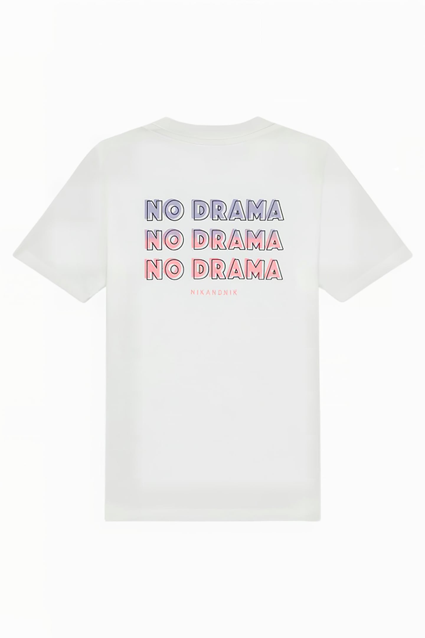 NO DRAMA T-SHIRT LAVENDER GREY 2