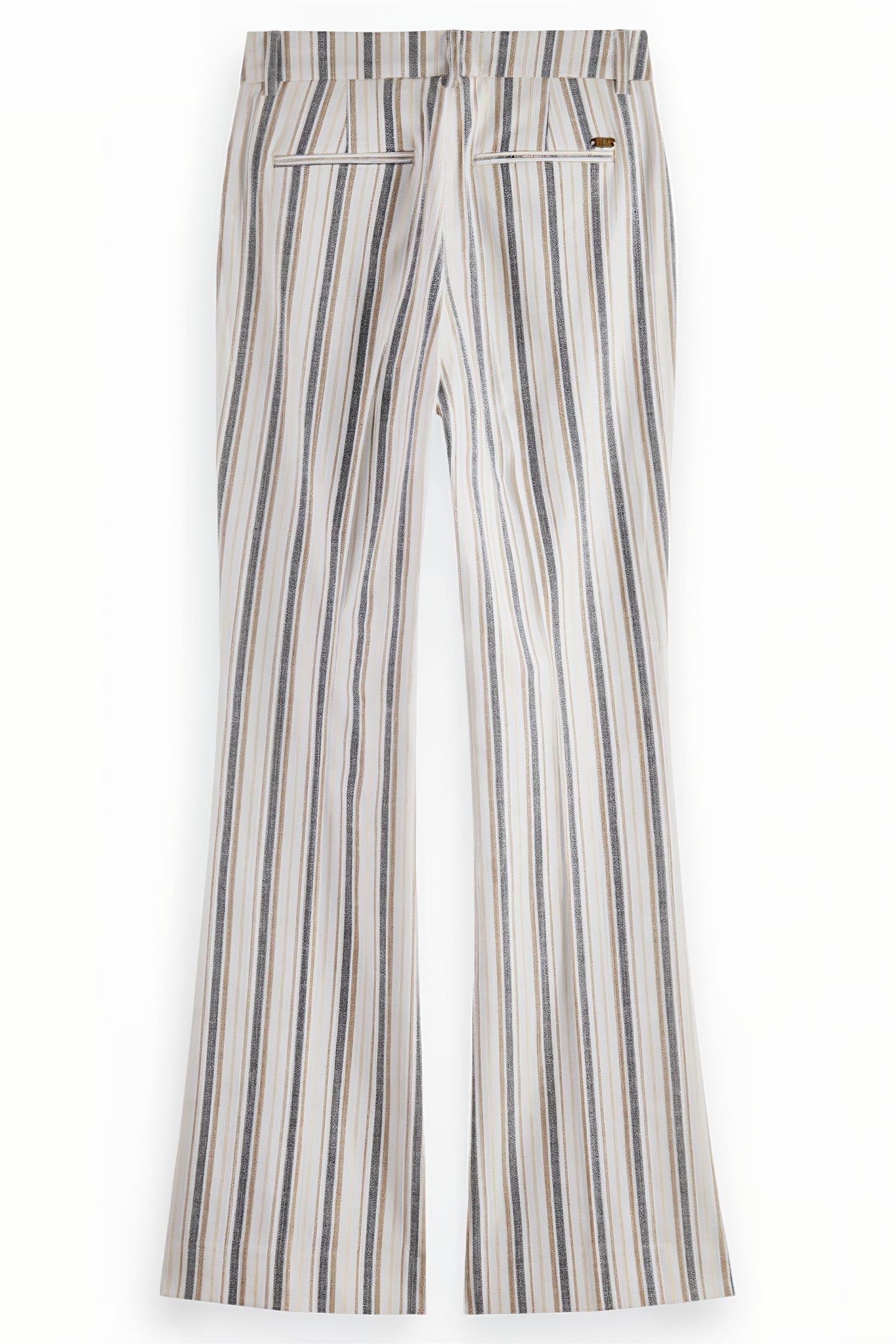 VIOLET LUREX LINEN BLEND PANT LUREX LINEN STRIPE 4