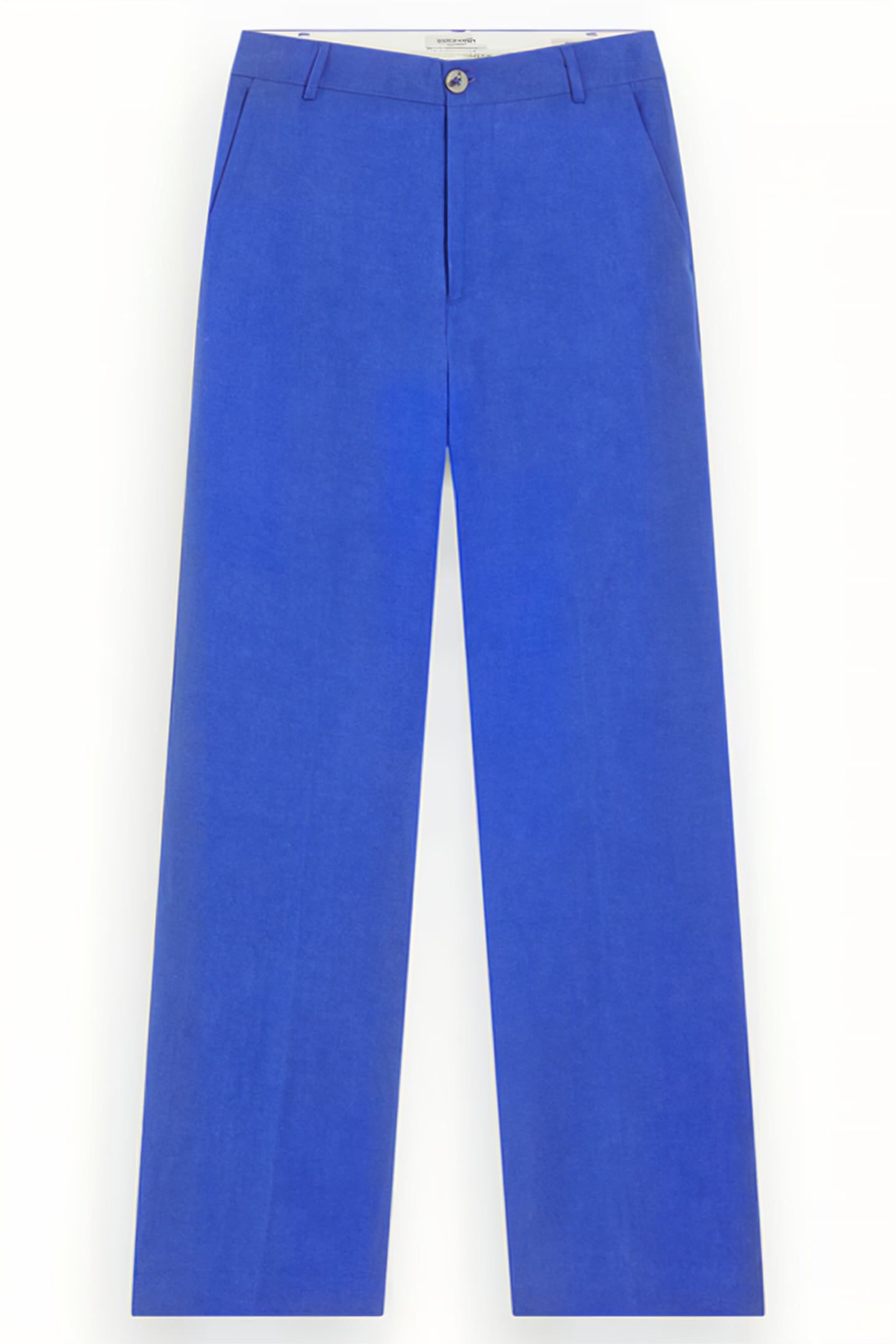 EDIE - HIGH RISE WIDE LEG TROUSERS ELECTRIC BLUE 4