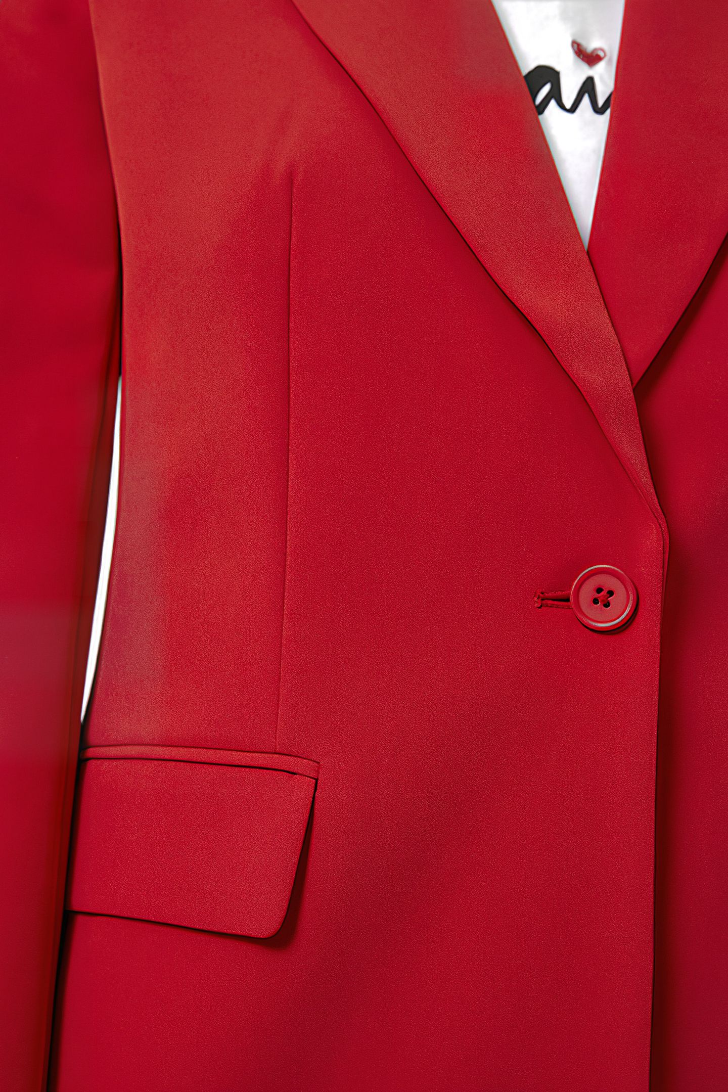 ECHO SINGLE BREASTED BLAZER TRUE RED 4