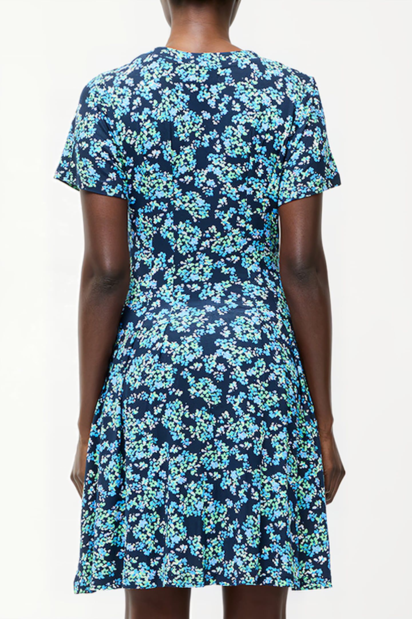 BENEDETTA FLIPPY DRESS MIDNIGHT BLUE MLT 2