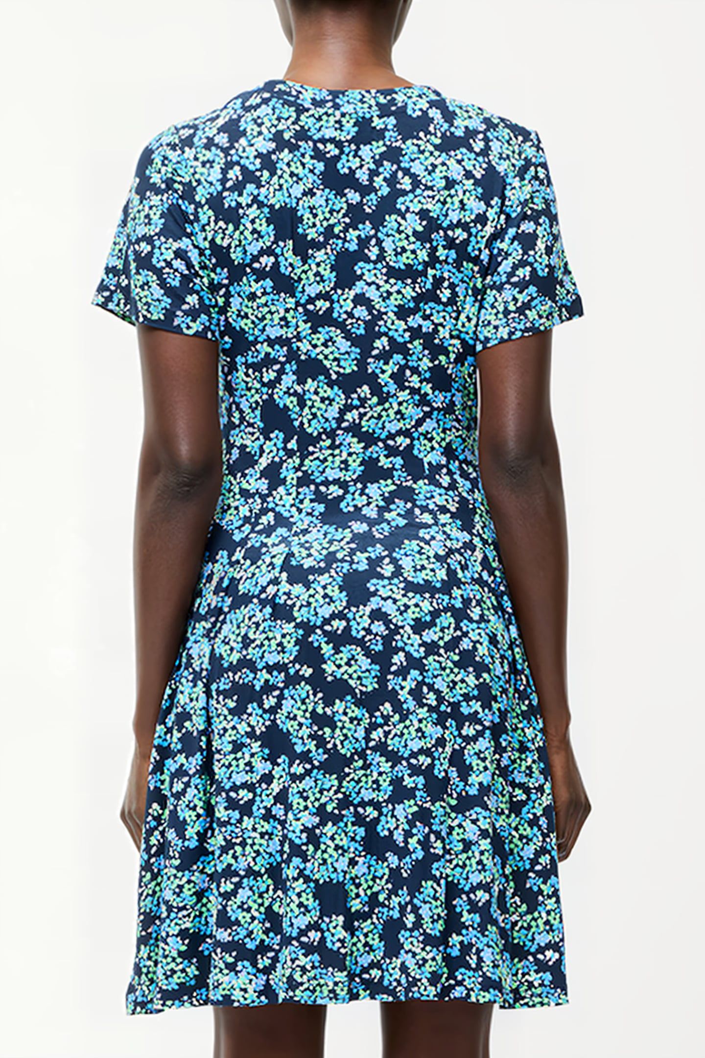 BENEDETTA FLIPPY DRESS SZ18 MIDNIGHT MULTI 2
