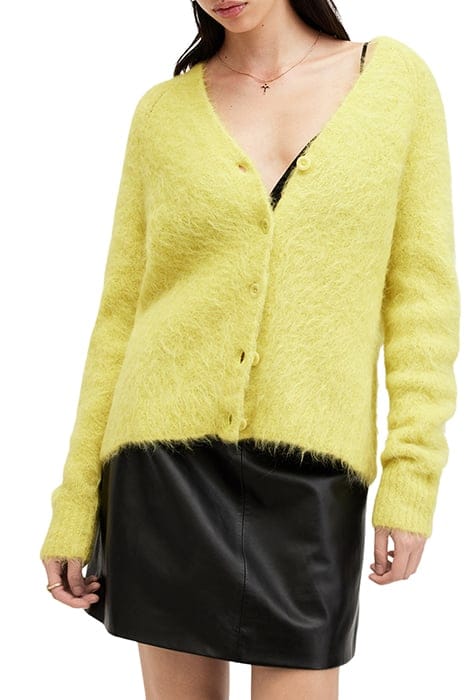 VORTEX CARDIGAN ELECTRIC YELLOW 1