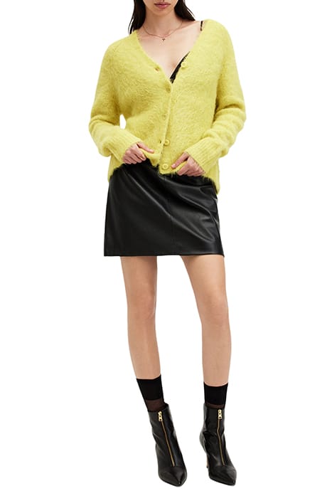 VORTEX CARDIGAN ELECTRIC YELLOW 3