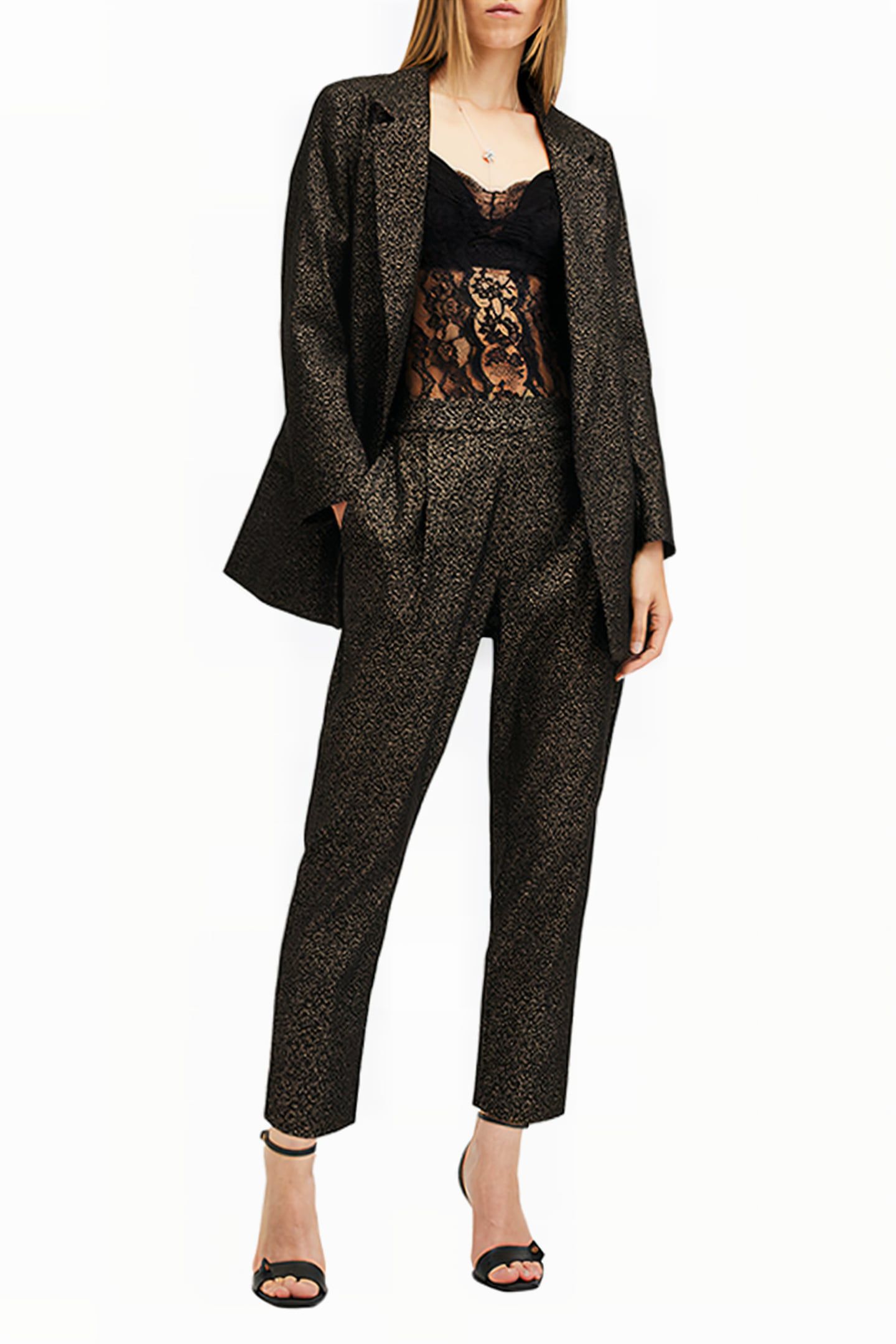 ALEIDA LUX BLAZER BLACK/GOLD 3