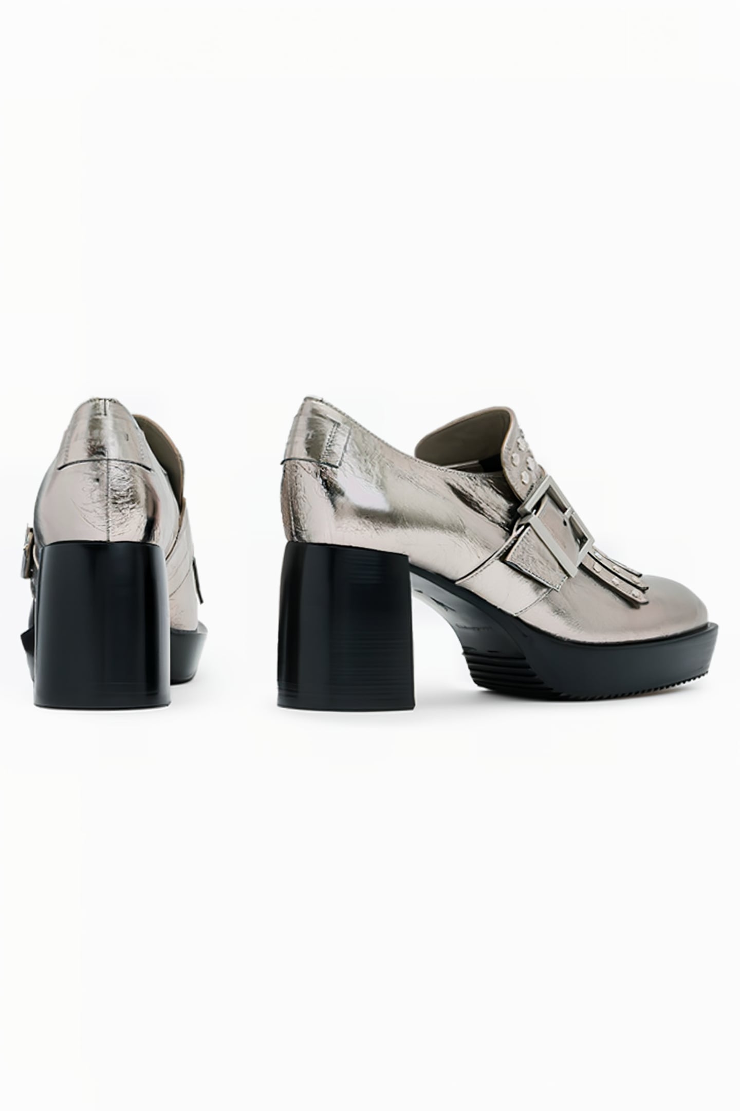 ZIA STUD LOAFER GUNMETAL GREY 5