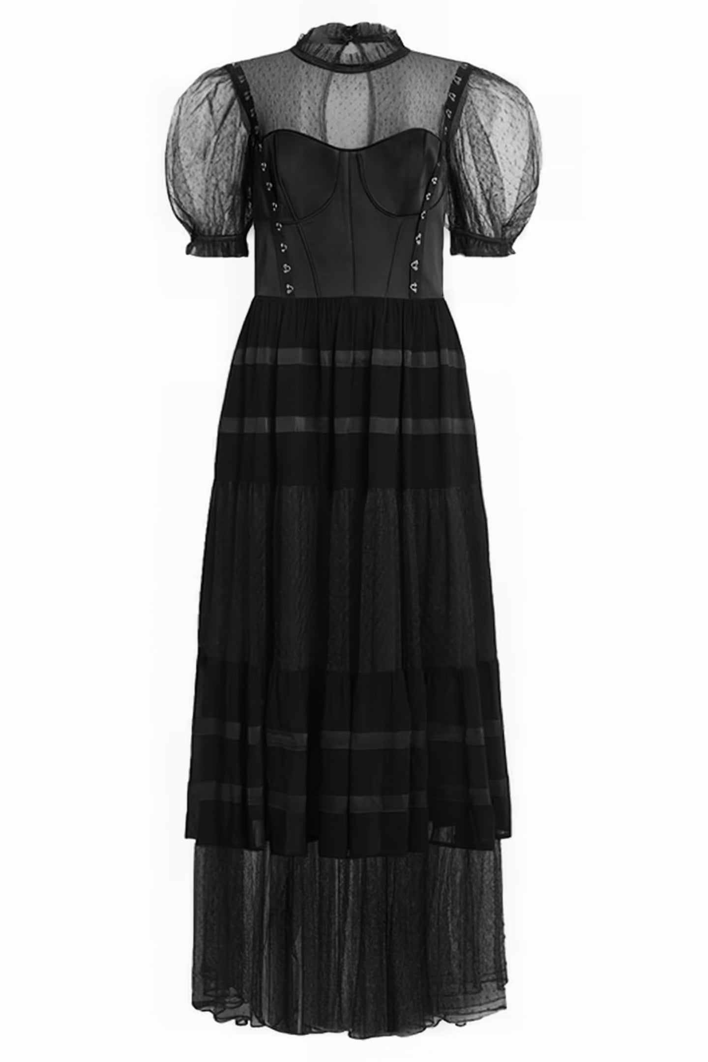 RYLA DOT DRESS BLACK 3