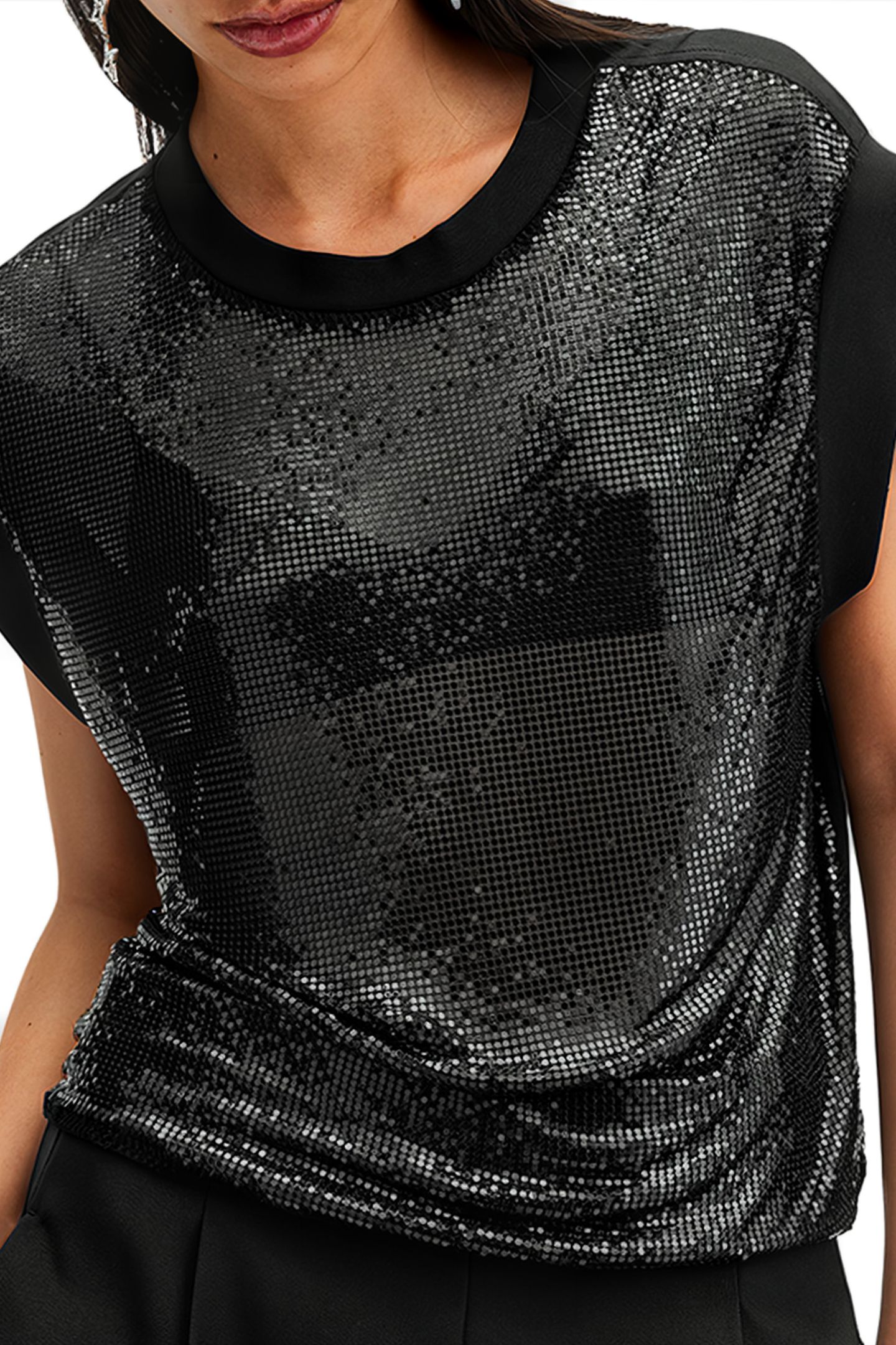 SHANE CHAIN TOP BLACK 5
