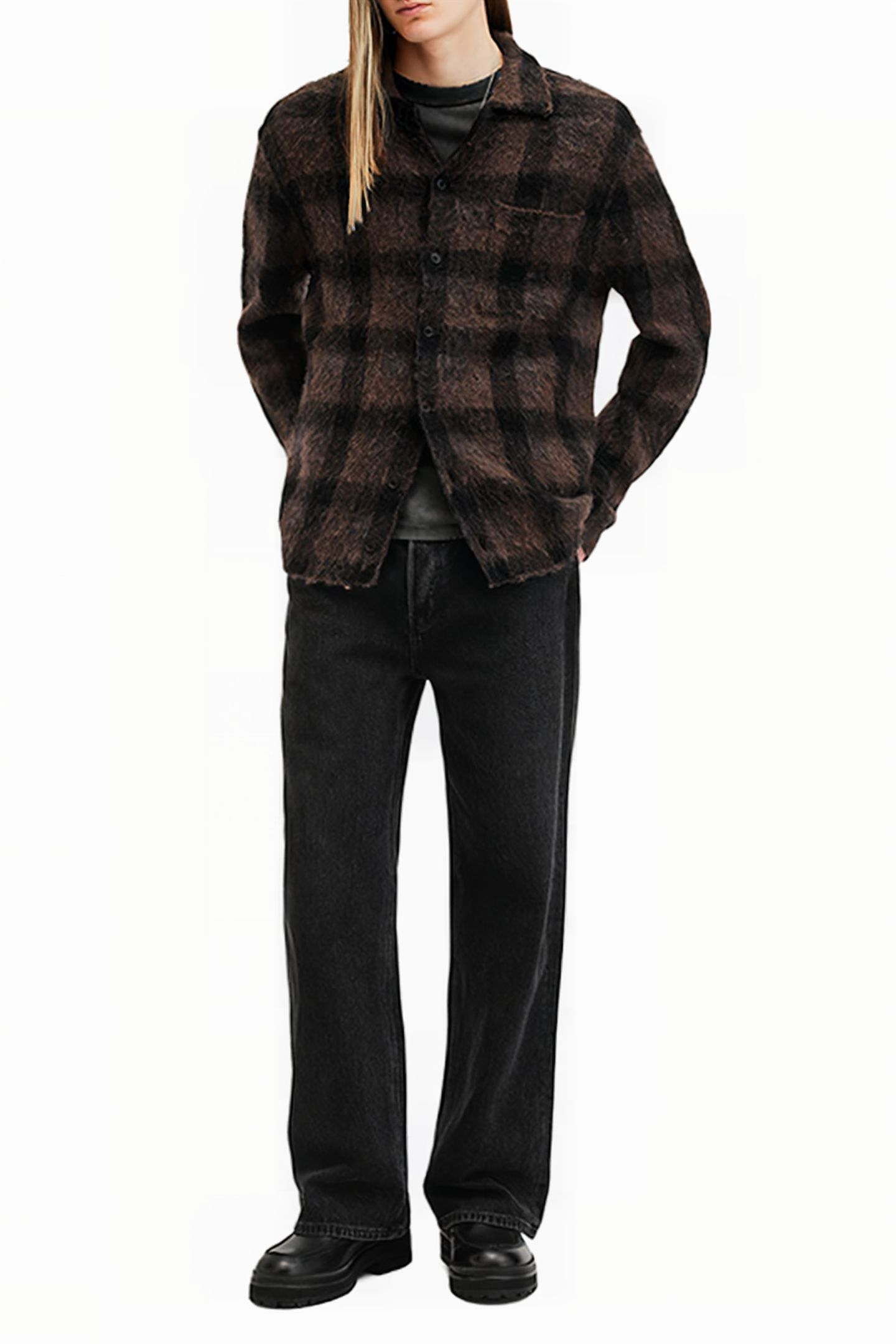 ASH CARDIGAN BROWN/BLACK 3