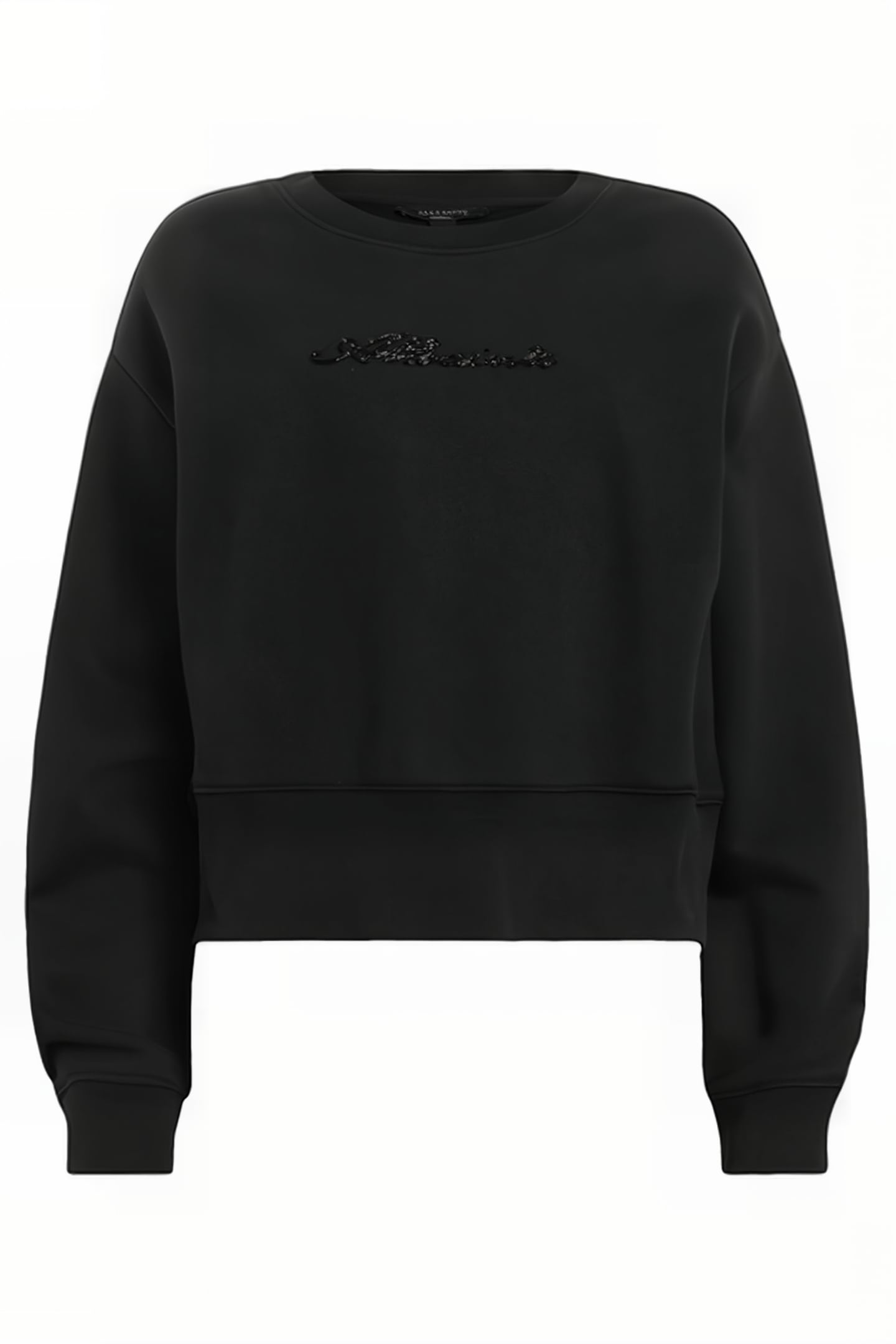 FERN EMB SWEAT BLACK 3