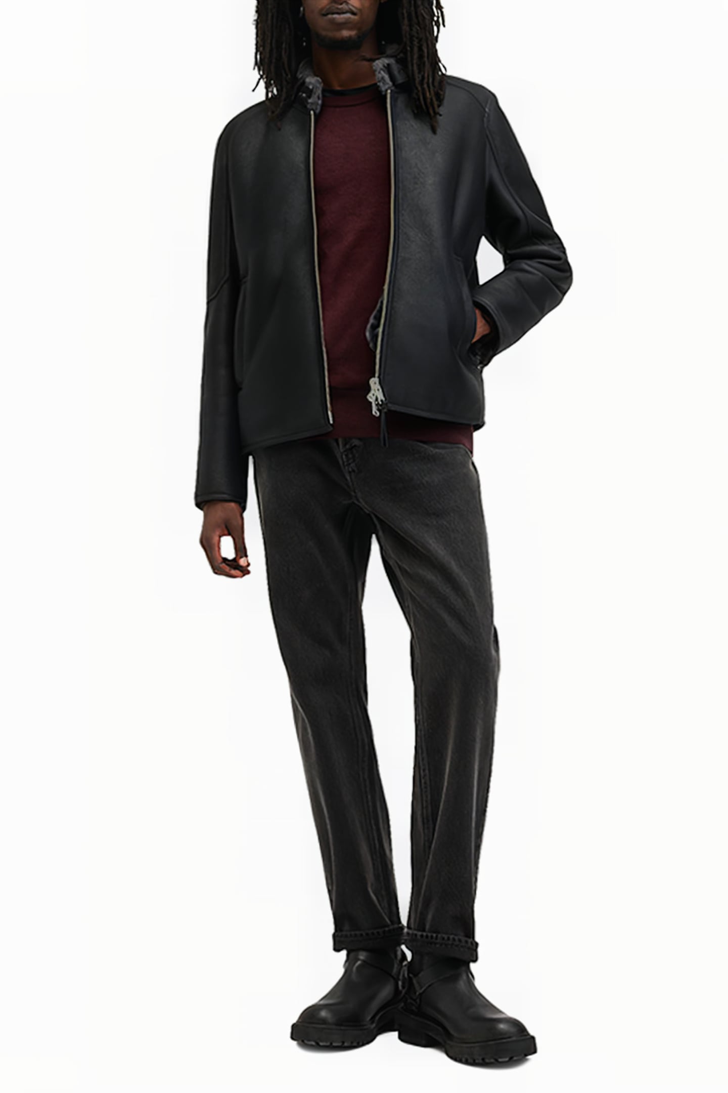 MODE MERINO CREW MARS RED 6