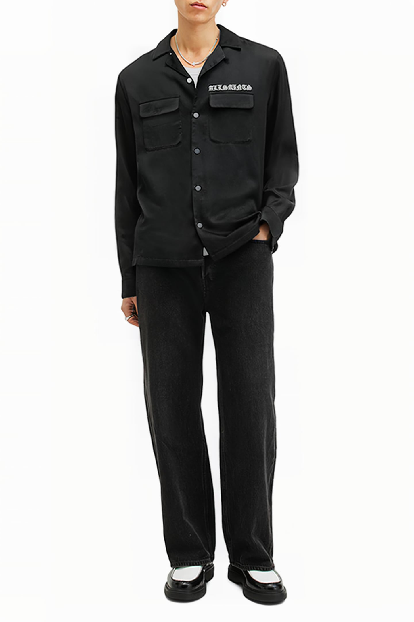TROYA LS SHIRT JET BLACK 5