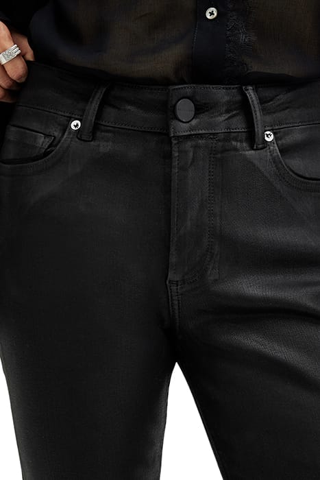 HALDAN SLIM BOOTCUT COATED BLACK 9