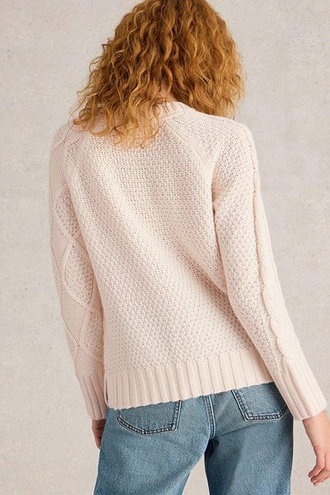 PATCHWORK CABLE JUMPER LIGHT NATURAL 2