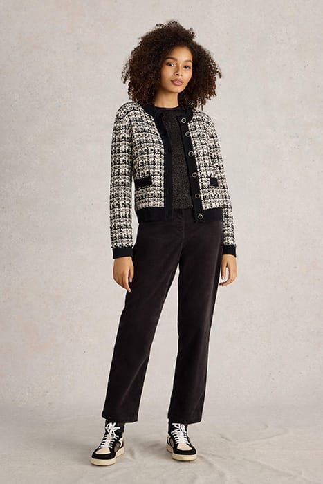 KELLY CARDI BLACK MULTI 1