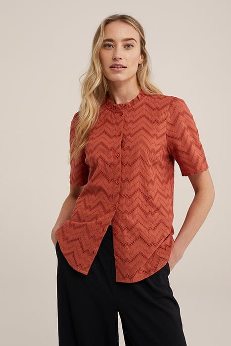 BLOUSE RUST BROWN 1